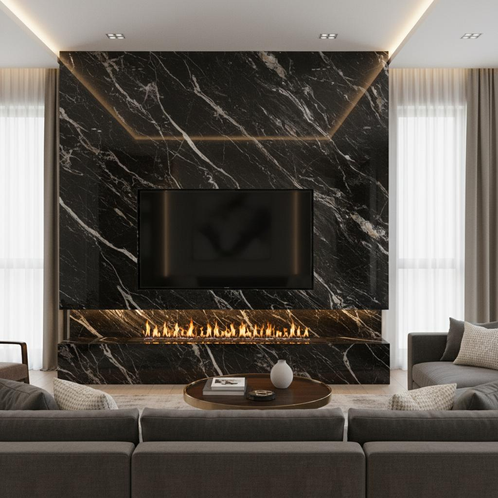TV & Fireplace Feature Walls